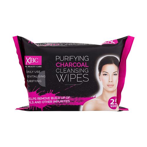 Čisticí ubrousky Xpel Purifying Charcoal Cleansing Wipes 25 ks poškozený obal