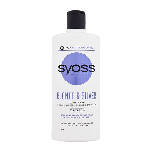 Kondicionér Syoss Blonde & Silver Conditioner 440 ml poškozený flakon