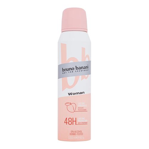 Antiperspirant Bruno Banani Woman Delicate Peach & Musk 150 ml poškozený flakon