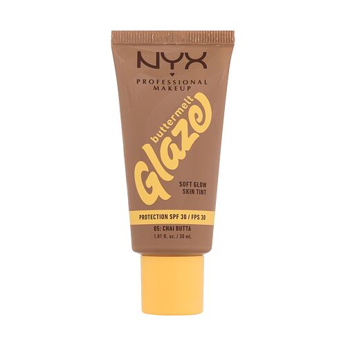 Make-up NYX Professional Makeup Buttermelt Glaze Soft Glow Skin Tint SPF30 30 ml 05 Chai Butta