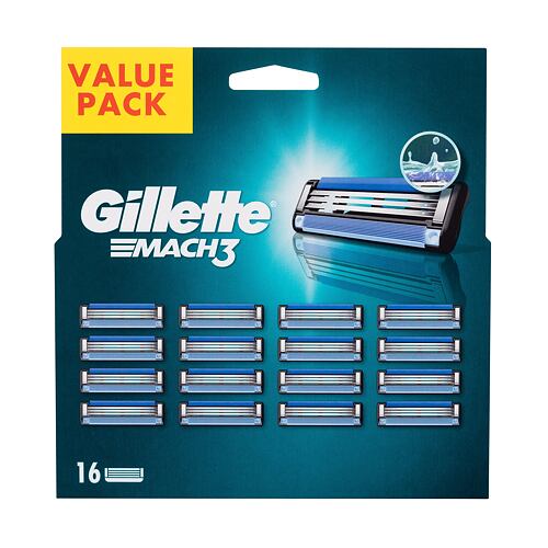 Náhradní břit Gillette Mach3 16 ks poškozená krabička