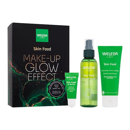Balzám na rty Weleda Skin Food Make-up Glow Effect 100 ml poškozená krabička Kazeta