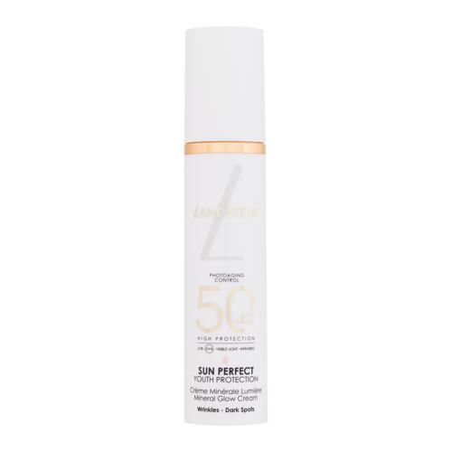 Opalovací přípravek na obličej Lancaster Sun Perfect Youth Protection Mineral Glow Cream SPF50 50 ml