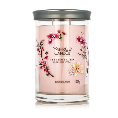 Vonná svíčka Yankee Candle Signature Pink Cherry & Vanilla Tumbler 567 g