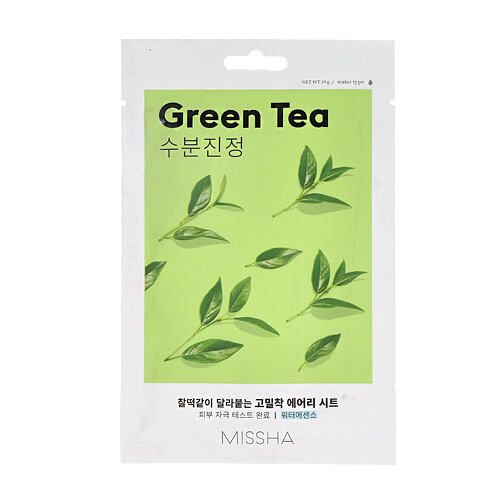 Pleťová maska Missha Airy Fit Sheet Mask Green Tea 19 g