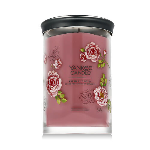 Vonná svíčka Yankee Candle Signature Fresh Cut Roses Tumbler 567 g