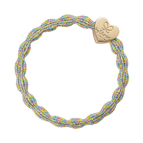 Gumička na vlasy By Eloise London Metallic Gold Heart Candy 1 ks Candy