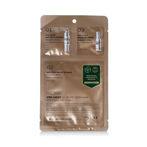 Pleťová maska VT Cosmetics Vita Light All In One 3Step Mask 28 g