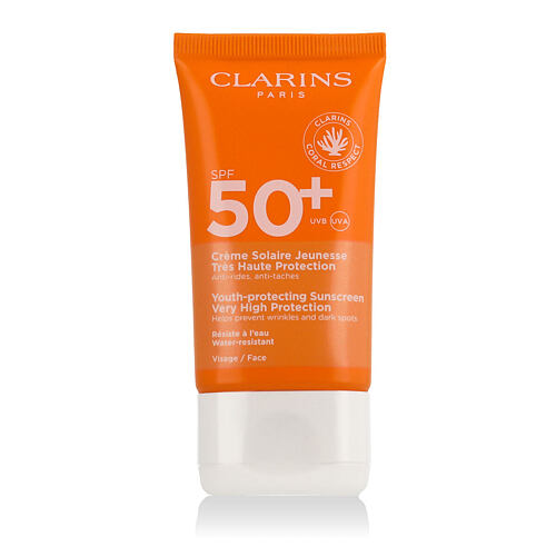 Opalovací přípravek na obličej Clarins Sun Care Youth-Protecting Face Sunscreen SPF50+ 50 ml