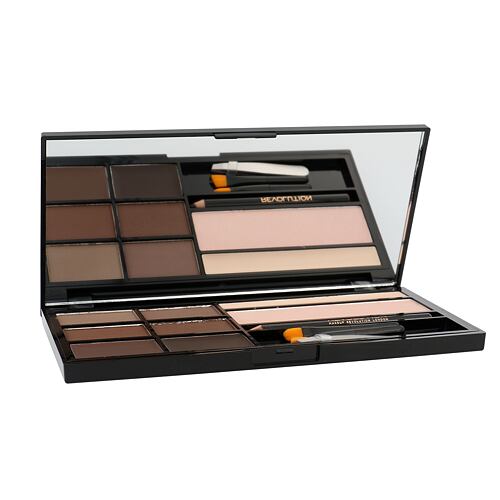Set a paletka na obočí Makeup Revolution London Ultra Brow Palette 18,98 g Medium To Dark