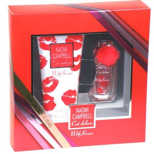 Toaletní voda Naomi Campbell Cat Deluxe With Kisses 15 ml poškozená krabička Kazeta
