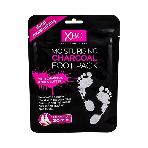 Maska na nohy Xpel Body Care Charcoal Foot Pack 1 ks