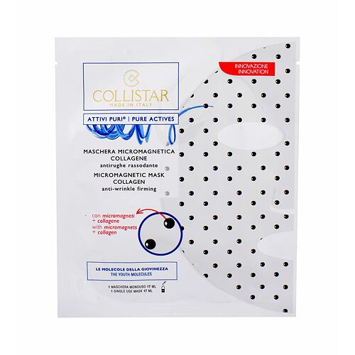 Pleťová maska Collistar Pure Actives (Attivi Puri) Micromagnetic Mask Collagen 1 ks