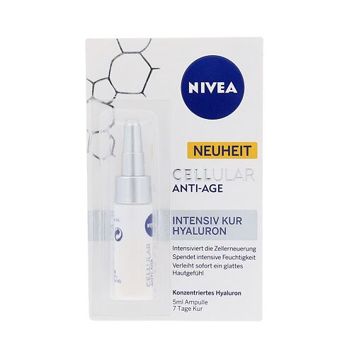 Pleťové sérum Nivea Cellular Anti-Age Intensive Cure Hyaluron 5 ml poškozený obal