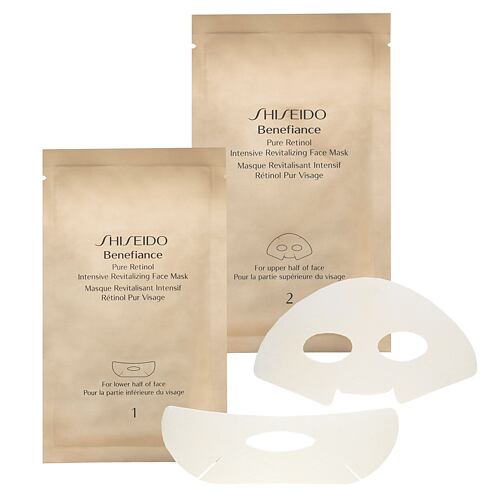 Pleťová maska Shiseido Benefiance Pure Retinol 4 ks poškozená krabička