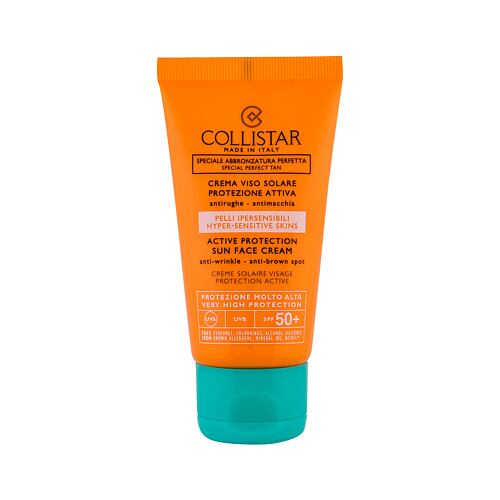 Opalovací přípravek na obličej Collistar Special Perfect Tan Active Protection Sun Face SPF50+ 50 ml