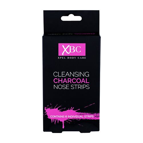 Pleťová maska Xpel Body Care Cleansing Charcoal Nose Strips 6 ks poškozená krabička