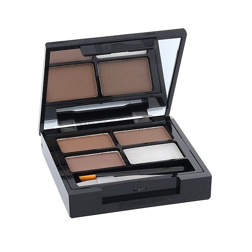 Set a paletka na obočí Makeup Revolution London Focus & Fix Eyebrow Shaping Kit 5,8 g Medium Dark poškozený obal