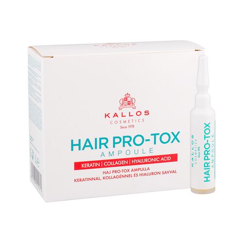 Sérum na vlasy Kallos Cosmetics Hair Pro-Tox Ampoule 10x10 ml poškozená krabička