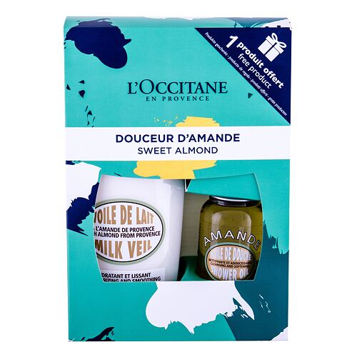 Tělové mléko L'Occitane Almond (Amande) Milk Veil 240 ml Kazeta