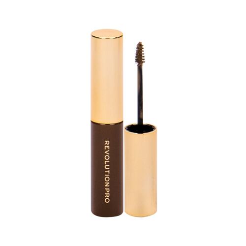 Gel a pomáda na obočí Makeup Revolution London Revolution PRO Brow Volume And Sculpt Gel 6 ml Warm Brown poškozená krabička