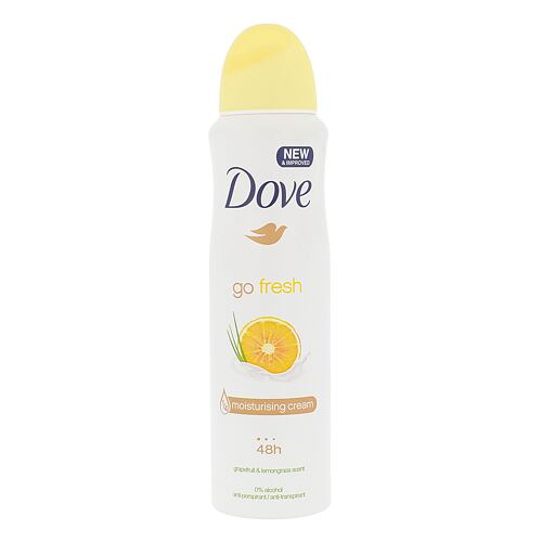 Antiperspirant Dove Go Fresh Grapefruit & Lemongrass 48h 150 ml poškozený flakon