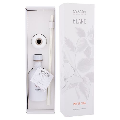 Bytový sprej a difuzér Mr&Mrs Fragrance Blanc Mint Of Cuba 250 ml poškozená krabička