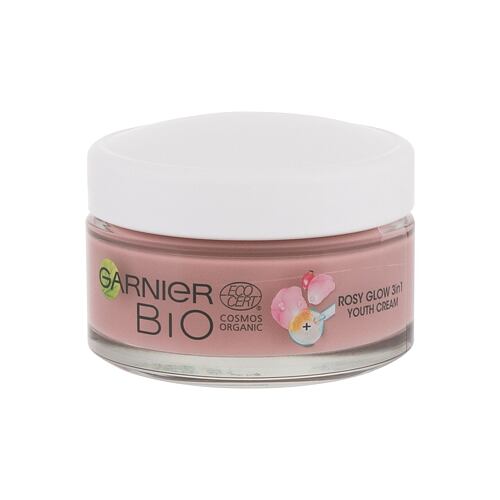 Denní pleťový krém Garnier Bio Rosy Glow 3in1 50 ml