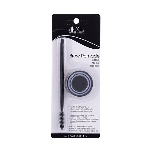 Gel a pomáda na obočí Ardell Brow Pomade Créme Pot 3,2 g Soft Black poškozený obal