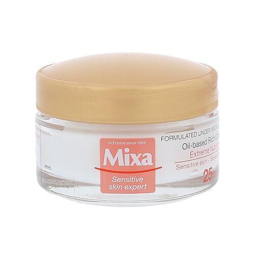 Denní pleťový krém Mixa Extreme Nutrition Oil-based Rich Cream 50 ml poškozená krabička