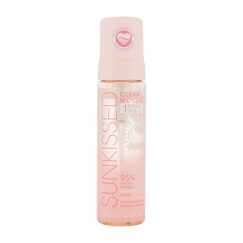 Samoopalovací přípravek Sunkissed Clear Mousse 1 Hour Tan 200 ml