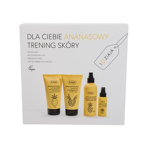 Tělový sprej Ziaja Pineapple Gift Set 200 ml poškozená krabička Kazeta