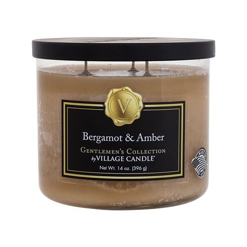 Vonná svíčka Village Candle Gentlemen's Collection Bergamot & Amber 396 g
