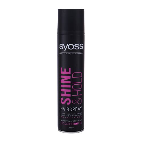 Lak na vlasy Syoss Shine & Hold 300 ml poškozený flakon