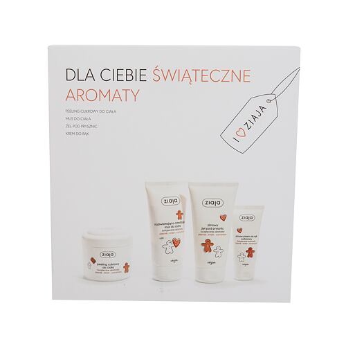Tělový peeling Ziaja Gingerbread Gift Set 200 ml poškozená krabička Kazeta