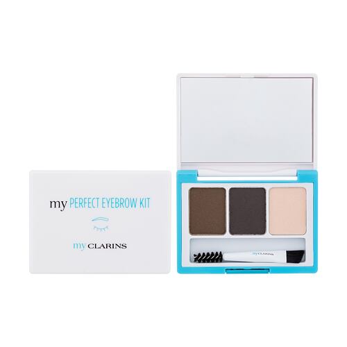 Set a paletka na obočí Clarins My Clarins Perfect Eyebrow Kit 3,5 g 02 Medium To Deep