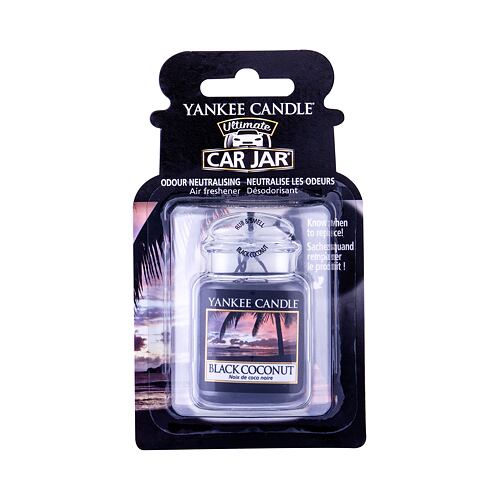 Vůně do auta Yankee Candle Black Coconut Car Jar 1 ks poškozený obal