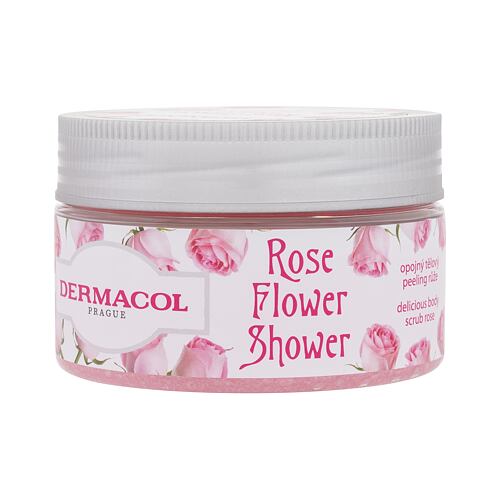 Tělový peeling Dermacol Rose Flower Shower Body Scrub 200 g