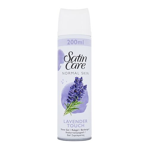Gel na holení Gillette Satin Care Lavender Touch 200 ml poškozený flakon