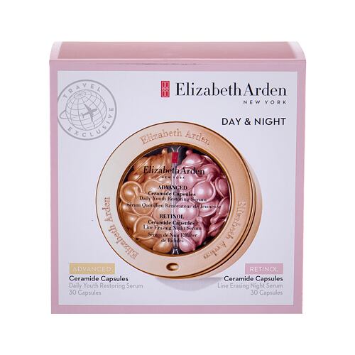 Pleťové sérum Elizabeth Arden Ceramide Daily Youth Restoring Travel Kit 30 ks poškozená krabička Kazeta