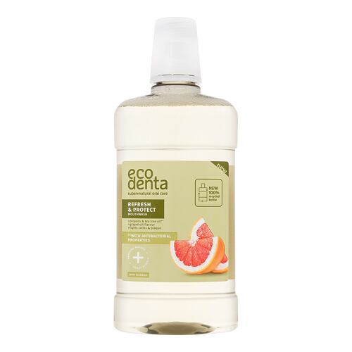 Ústní voda Ecodenta Super+Natural Oral Care Refresh & Protect 500 ml