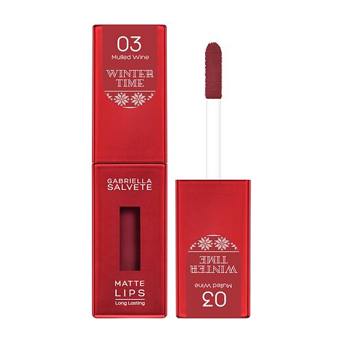 Rtěnka Gabriella Salvete Winter Time Matte Lips 4,5 ml 03 Mulled Wine