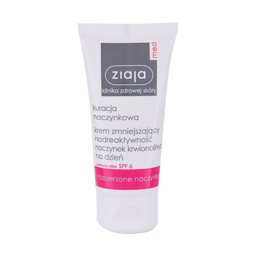 Denní pleťový krém Ziaja Med Capillary Treatment SPF6 50 ml poškozená krabička