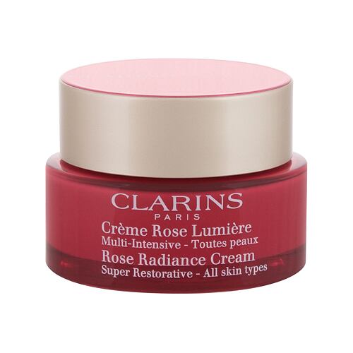 Denní pleťový krém Clarins Rose Radiance 50 ml poškozená krabička