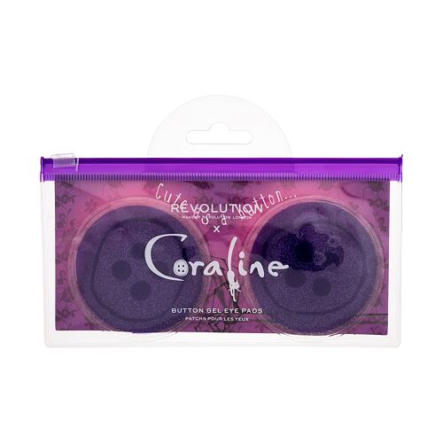 Maska na oči Makeup Revolution London Coraline Button Gel Eye Pads 2 ks