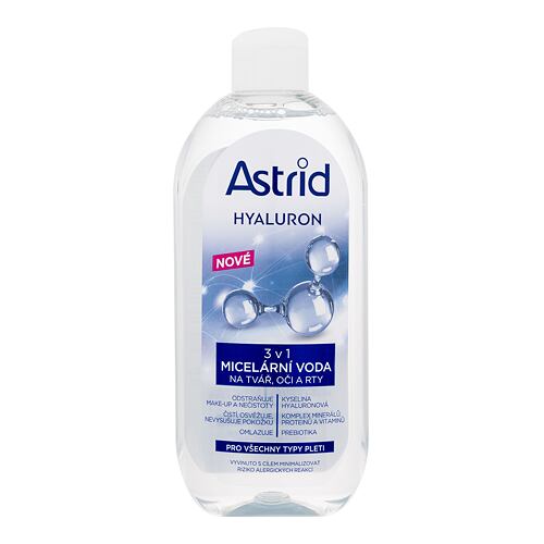 Micelární voda Astrid Hyaluron 3in1 Micellar Water 400 ml