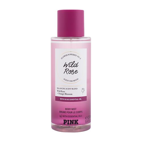 Tělový sprej Victoria´s Secret Pink Wild Rose 250 ml poškozený flakon