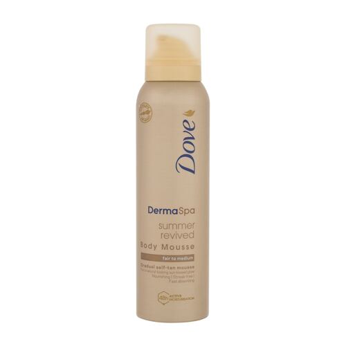 Samoopalovací přípravek Dove Derma Spa Summer Revived Body Mousse 150 ml Fair To Medium poškozený flakon