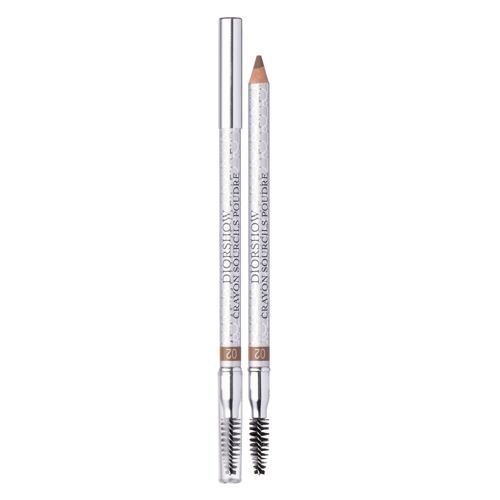 Tužka na obočí Dior Diorshow Crayon Sourcils Poudre 1,19 g 02 Chestnut poškozená krabička