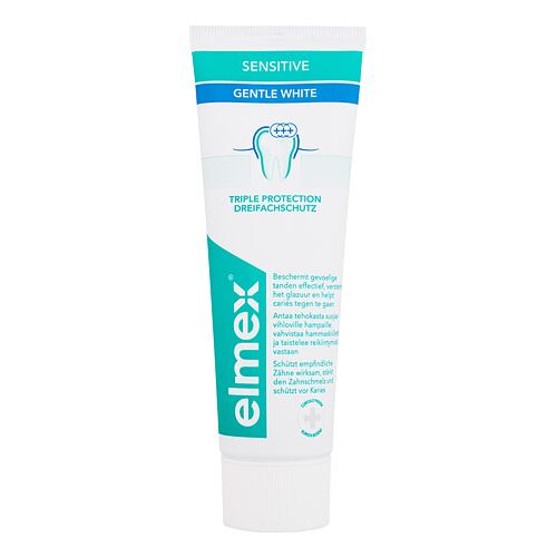Zubní pasta Elmex Sensitive Gentle White 75 ml poškozená krabička